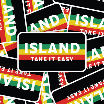 Island Rasta 'Take It Easy' | Sticker