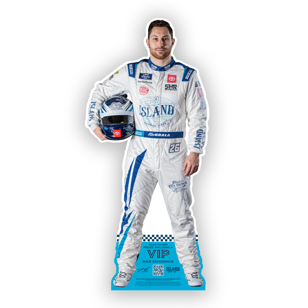 Kaz Grala NASCAR Standee / Island Coastal Lager