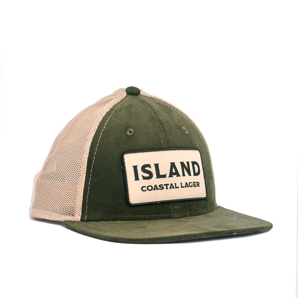 Island Coastal Lager Low Crown 6 panel Cord Hat