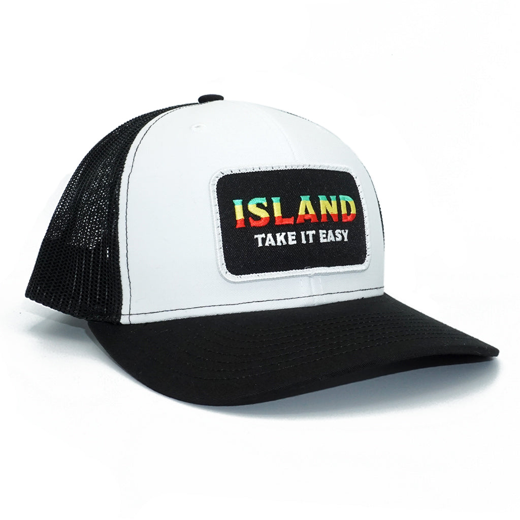 Island Stripe Rasta Mid-Pro Trucker Hat