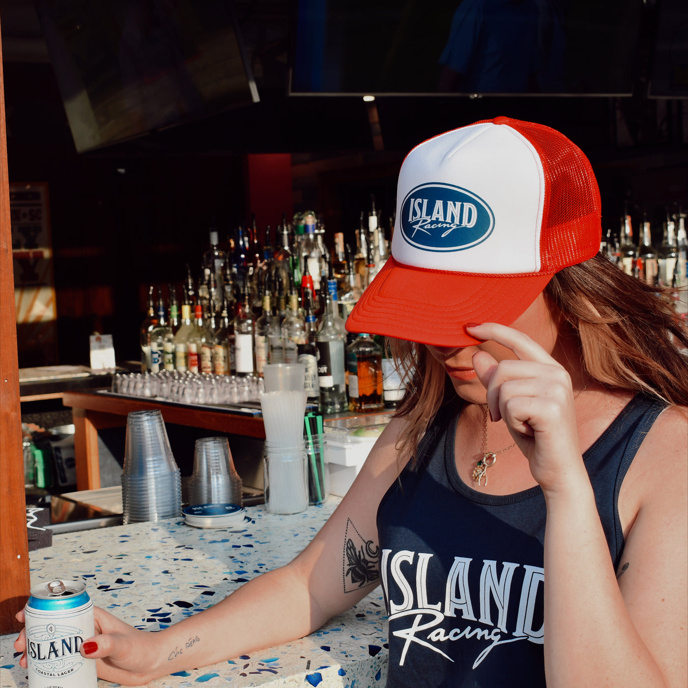 Island Racing Oval Foamie Hat